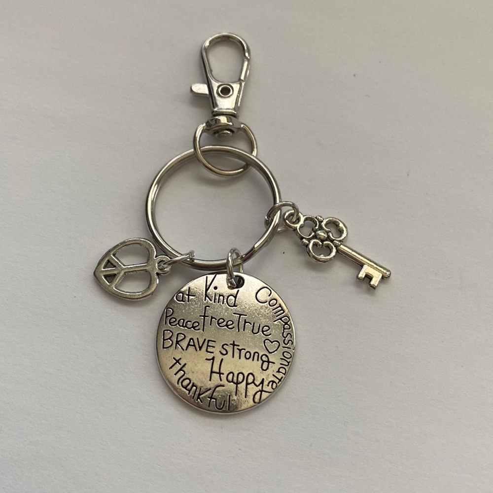 Brave Inspirational a key Ring